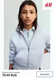 H&M gazetka tydzień 36 Strona 8: Rozpinana bluza z kapturem H & M €79,99
