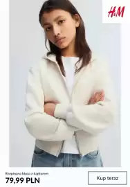 H&M gazetka tydzień 36 Strona 9: Rozpinana bluza z kapturem H & M €79,99