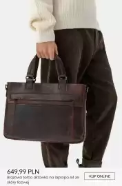 Ryłko gazetka tydzień 36 Strona 7: Brązowa torba aktówka na laptopa A4 ze skóry licowej Ryłko €649,99