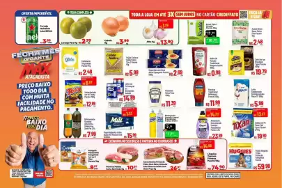Encarte Max Atacadista Página 1: Heineken - cerveja lata €3,99, Pernil ou paleta suína resfriada €10,97