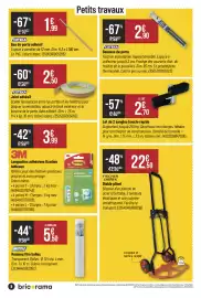Catalogue Bricorama page 8: Sangles boucle rapide €2,70, COTEKA Joint adhésif €2,50