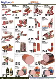 Volantino Big Food Pagina 14: Artigian Carni lonzino €12,99, Salame Napoli Bombieri €6,49
