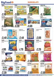 Volantino Big Food Pagina 28: Findus filetti di platessa impanata €5,39, Findus minestrone leggero €2,29