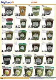 Volantino Big Food Pagina 30: Oliviva olive verdi grecia €5,49, Olive verdi denocciolate YMA €4,93