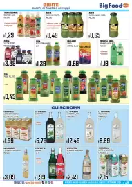 Volantino Big Food Pagina 47: Succhi vetro Zuegg €3,89, La Sorgente sciroppo €6,79
