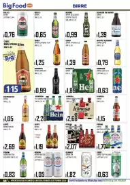 Volantino Big Food Pagina 58: Heineken birra €1,89, Ichnusa birra non filtrata €2,68
