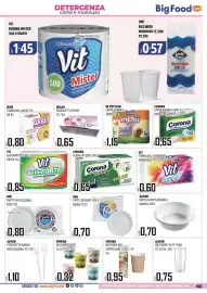 Volantino Big Food Pagina 63: Corona Flash up €0,65, Carta igienica inpiù lion €1,15