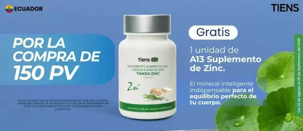 Catálogo Tiens Página 1