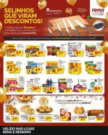 Catálogo Supermercados Rena semana 36 Página 1: Fralda huggies maxima protecao €54,99, Bisc. Rosquinha Mabel €5,98