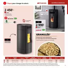 Catalogue Bricomarché page 11: Noir €2.990,00, Invicta - lopa 4 cajones du coqet €2.450,00