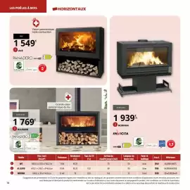 Catalogue Bricomarché page 14: Invicta - norman €1.939,00, Panadero - allegro panoramique du feu €1.769,00