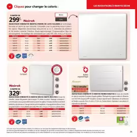 Catalogue Bricomarché page 28: Noirot - radiateur conect inertie pierre de lave caldera €299,00