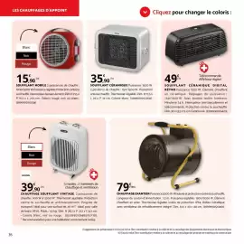 Catalogue Bricomarché page 35: Dim - soufflant mobile €15,90, Dim - chauffage chantier €79,00