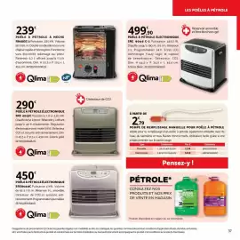 Catalogue Bricomarché page 37: Dim - poêle à pétrole à méche r01285c-2 €239,00