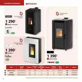 Catalogue Bricomarché page 8: Indigo 7 t2 bi-flux €1.290,00, Télécommande fourne €1.390,00