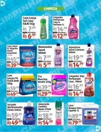 Catálogo Supermercado Dalben Página 2: Tira Manchas Vanish €29,99, Lava Louças Pó Finish Refil €49,99