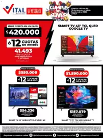 Catálogo Supermayorista Vital semana 36 Página 1: Tcl smart tv 43" qled google tv €420.000,00