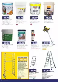 Volantino Bricocasa Pagina 4: Idropittura al quarzo Boero €39,90, Briko Blu scala telescopica €94,90
