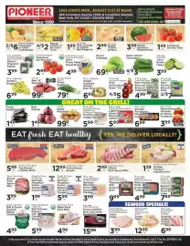 Pioneer Supermarkets weekly ad week 36 Page 1: Giorgio portabella mushroom caps €6,99, Scrod Fillet €12,99