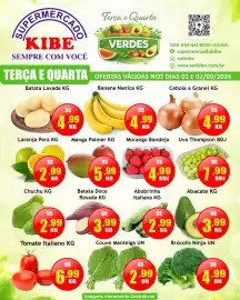Folheto Supermercado Kibe Página 1: Morango Bandeja €4,99, Abobrinha italiana €2,99