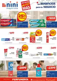 Catálogo Nini Mayorista semana 36 Página 3: Colgate Smiles Minion €3.799,00, Sensodyne crema dental multiprotección €4.399,00