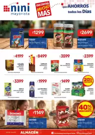 Catálogo Nini Mayorista semana 36 Página 30: Hileret edulc. polvo €1.499,00, Melita filtro de papel n°4 €3.599,00