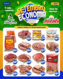 Encarte Juzan Página 4: Carne seca €39,99, Pernil suino com osso kg €9,99