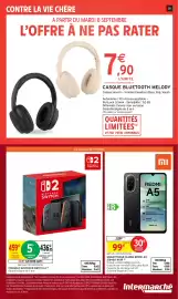 Catalogue Intermarché Hyper semaine 36 page 39: Nintendo Switch 2 €436,05, MELODY Casque Bluetooth €7,90