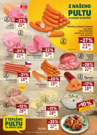 Billa leták týden 36 Strana 11: Šunka výběrová €21,90, Javořické párky €14,90