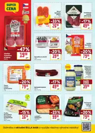 Billa leták týden 36 Strana 20: Pancetta a cubetti €39,90, Billa bačajský pikant €26,90