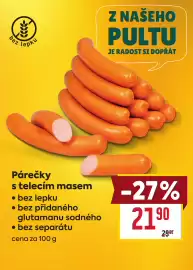 Billa leták týden 36 Strana 6: Párečky s telecím masem €21,90