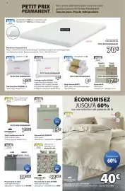 Catalogue JYSK page 6: BENTE Drap-housse €8,00, PLUS Parure de lit en satin €37,50