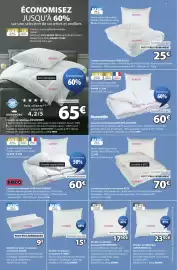Catalogue JYSK page 7: STORFJELLET Couette synthétique €25,00, ALTA Couette en plumes de canard €70,00
