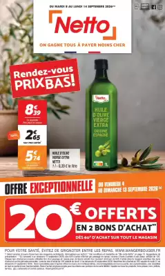 Netto | Rendez-vous PRIX BAS ! (valable jusqu'au 14-09)