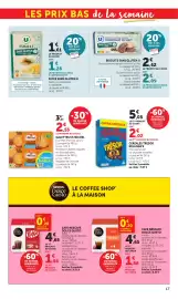 Catalogue Maximarché page 17: U Biscuits avoine nappés chocolat au lait €2,62, St Michel Galettes fourrées €2,55