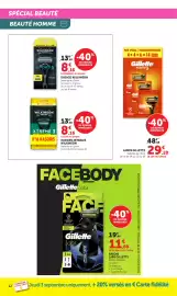 Catalogue Bi1 page 12: Gillette Lames Fusion5 €29,20, WILKINSON RASOIRS JETABLES €8,16