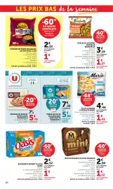 Catalogue Bi1 page 20: U Eminces de poulet rotis €5,75, Magnum mini Almond €1,12