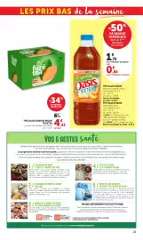 Catalogue Bi1 page 21: Fuze tea THE GLACE SAVEUR PECHE €4,41, Oasis Ice Tea €0,88