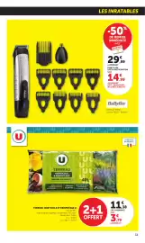 Catalogue Bi1 page 31: U Terreau horticole et rempotage €3,79, BaByliss Tondeuse Barbe Lithium T812E €14,99