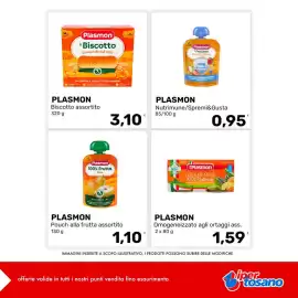 Volantino Iper Tosano settimana 36 Pagina 4: Plasmon Frullato Fragola e Yogurt con Mela €0,95