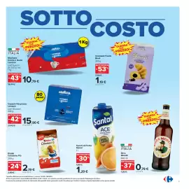 Volantino Carrefour Pagina 3: Macinato Crema e Gusto Lavazza €10,79, Birra Moretti €0,79