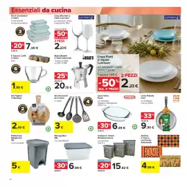 Volantino Carrefour Pagina 44: Set Strumenti da Cucina in nylon €3,00, Tegame rettangolare Pyrex €6,49
