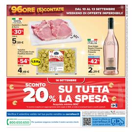 Volantino Carrefour Market Pagina 30: Derosis Pinot Grigio Frizzante €2,29, Cotolette e Nodini di Suino €5,59