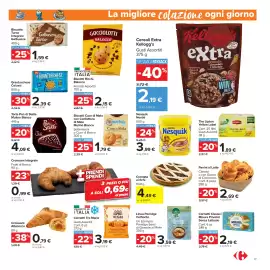 Volantino Carrefour Market Pagina 17: Cornetti Tre Marie €3,19, Crostata ai fichi €4,49