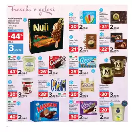 Volantino Carrefour Market Pagina 24: Sammontana Mini Stecchi Gruvi €3,49, Cornetto Mini Classico €3,99