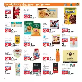 Volantino Carrefour Market Pagina 26: Yogurt Bella Vita Merano €0,69, Nutella Muffin €3,19