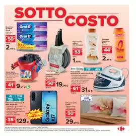 Volantino Carrefour Market Pagina 7: Dentifricio 3D White Oral B €2,49, Completo Letto Caleffi €29,99
