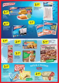 Folheto Spar Página 4: Mimos de Pescada do Cabo Pescanova €4,59, Dr. Oetker Rustica Double Pepperoni €5,49