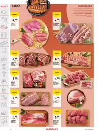 Folheto Continente semana 36 Página 10: Cachaco de porco €5,29, Lombo de porco s/ osso continente €5,29