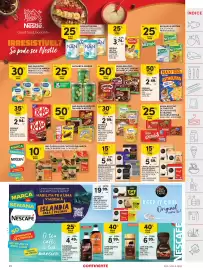 Folheto Continente semana 36 Página 23: Granola de aveia fitness €2,99, Barras infantis da marca Nestlé